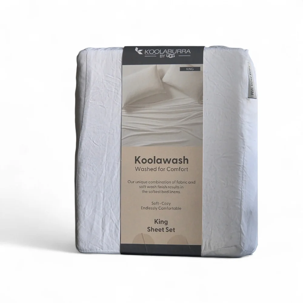 Koolaburra King Sheet Set - White Hotel Quality